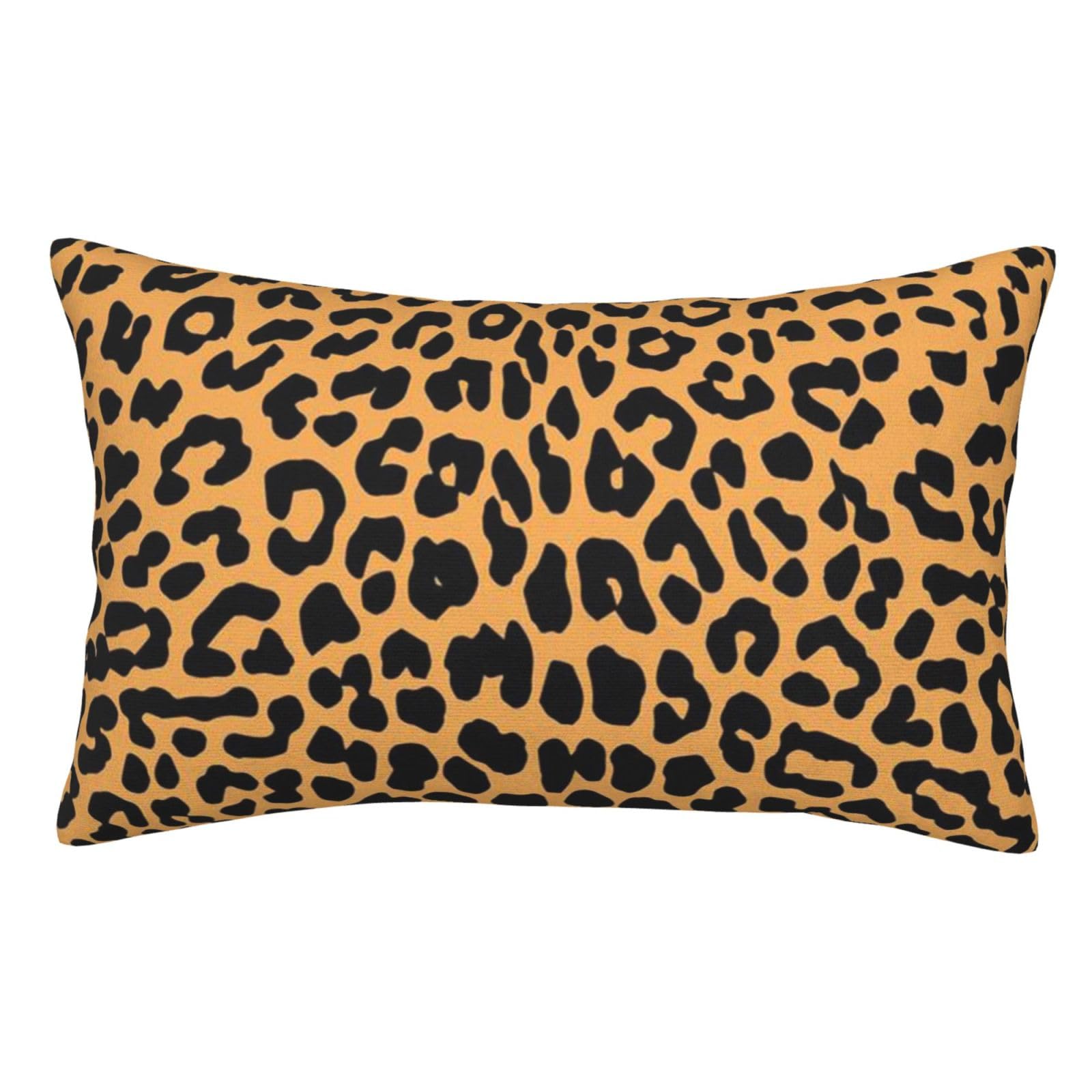 Soft Plush Pillow Cover For Sofa & Bed, Leopard Print, Standard Furry Throw Pillow Case 50x75 cm, Decorative Cushion Cover For Bedroom Living Room Decor, Hidden Zipper Pillowcases For All Seasons