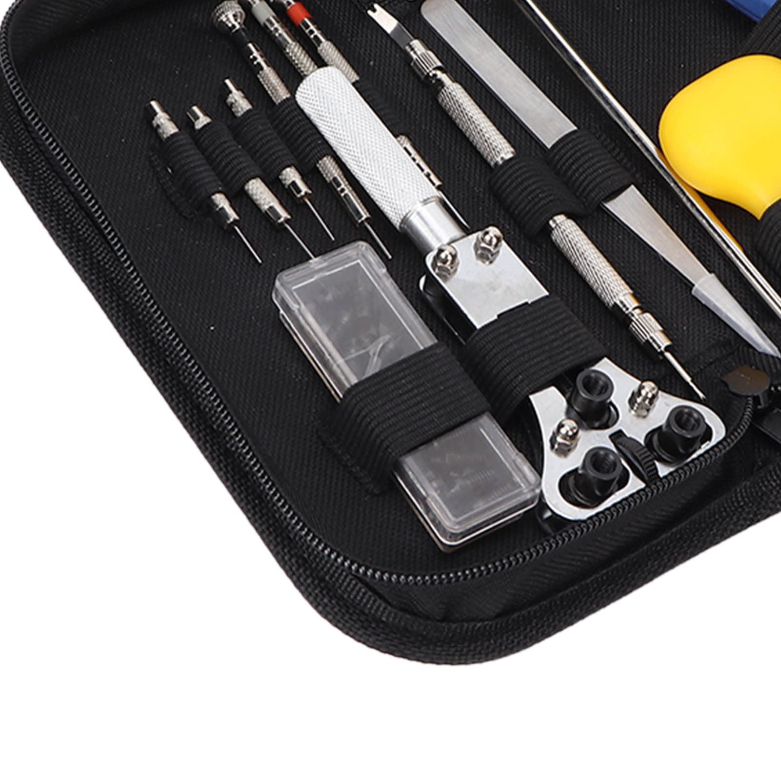 Kit de reparación de Relojes de 14 Piezas para Reparar y reemplazar baterías de Relojes, Kit de Herramientas de reemplazo de baterías de Relojes con Bolsa de Transporte para reloje