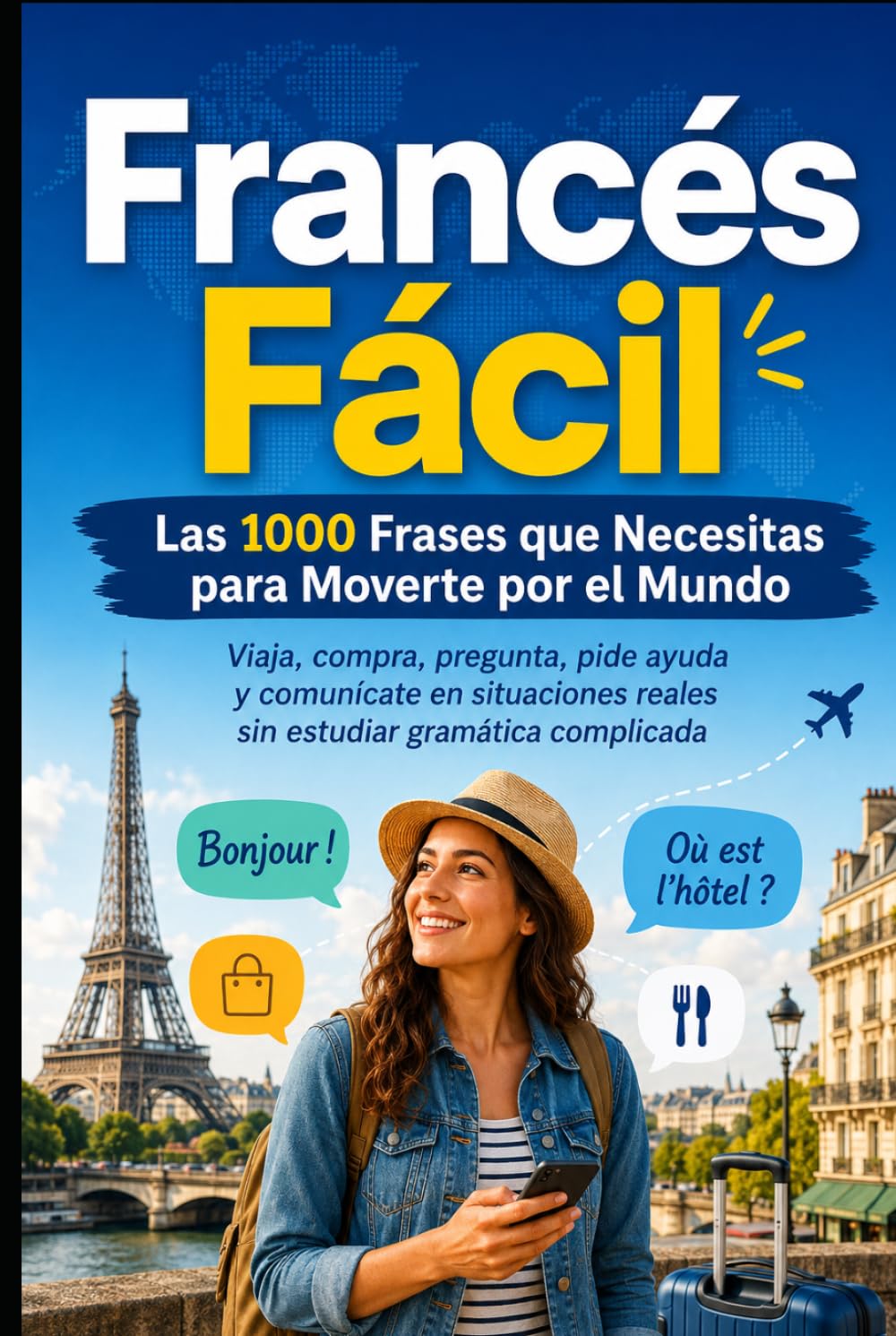 Francés Fácil Las 1000 Frases que Necesitas para Moverte por el Mundo: Viaja, compra, pregunta, pide ayuda y comunícate en situaciones reales sin estudiar gramática complicada