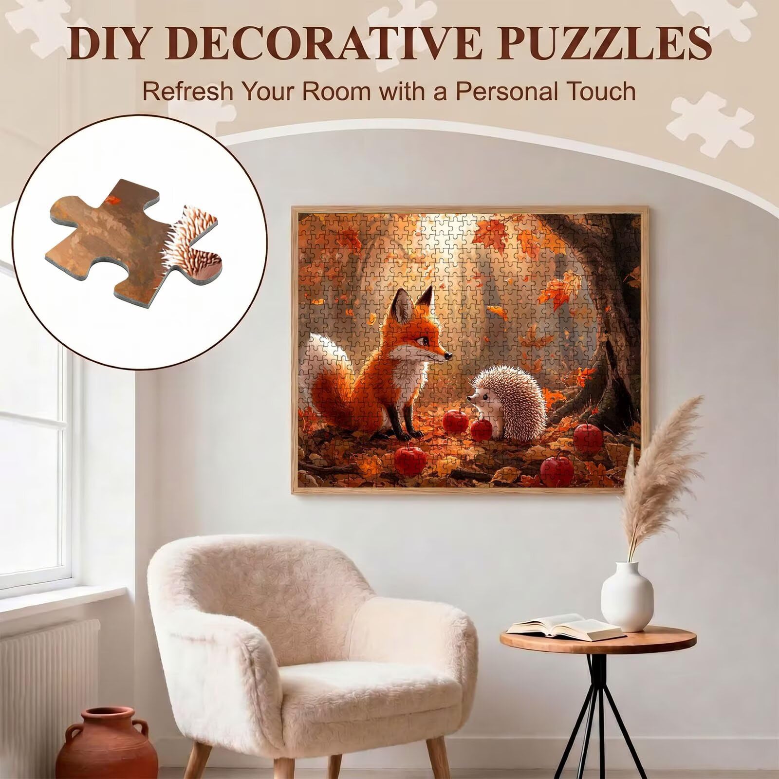 Puzzle 4000 Pezzi Classici, Puzzle Cartone animato riccio 141 x 87 cm, Gioco Educativo e Antistress in Legno con Poster Incluso, Ttività DIY per Famiglia, Regalo per Appassionati, Decor Parete, f0-544