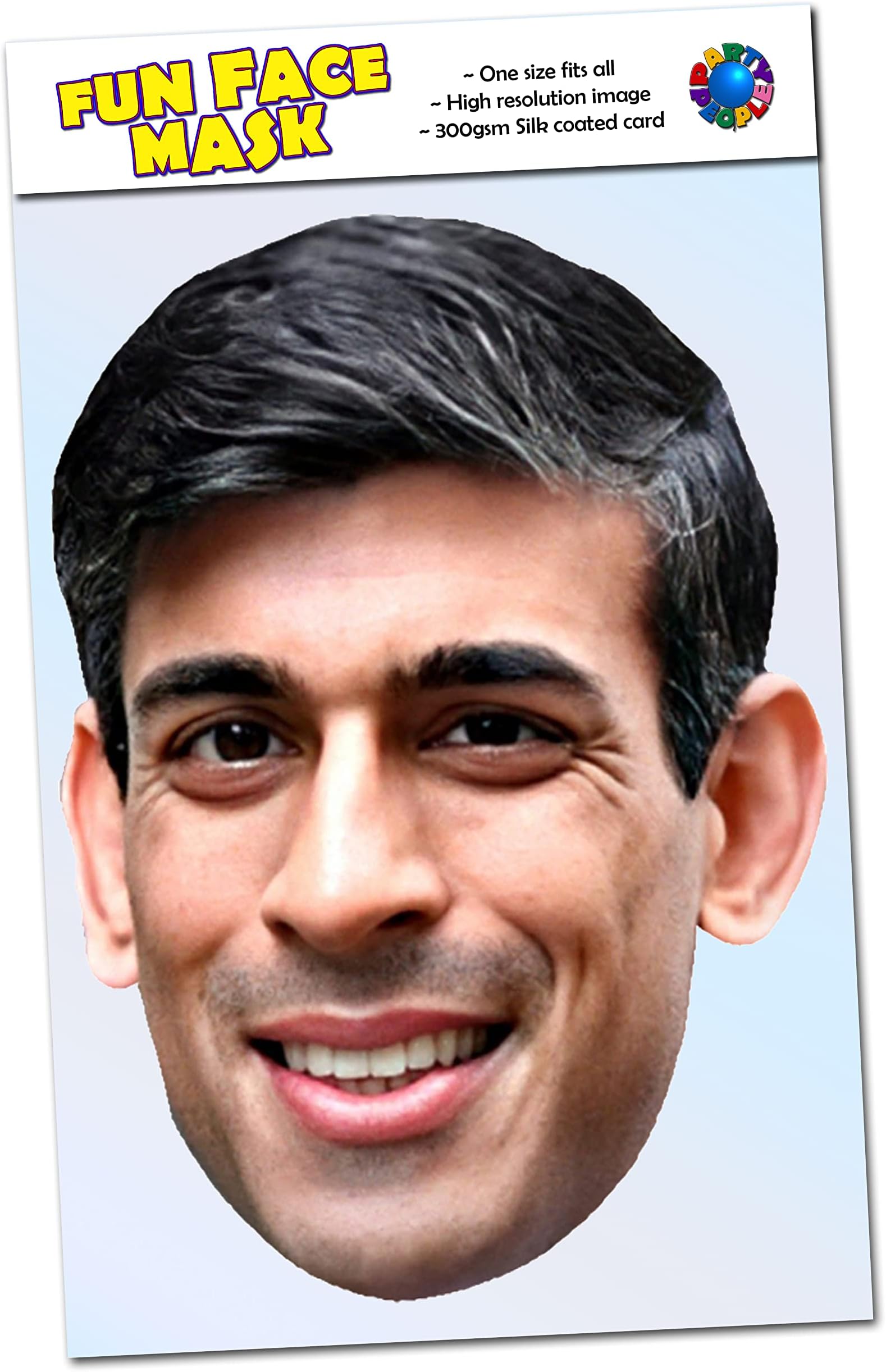 Party People 1 x Rishi Sunak - Celebrity Face Mask - Ready To Wear - Rishi S
