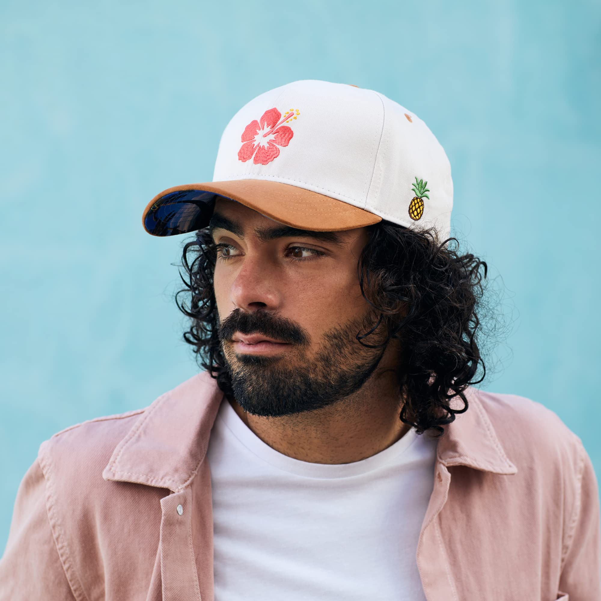 Cadency® Gorra de Béisbol, Hawaii, Color Gris Arena, Unisex, Tamaño Ajustable