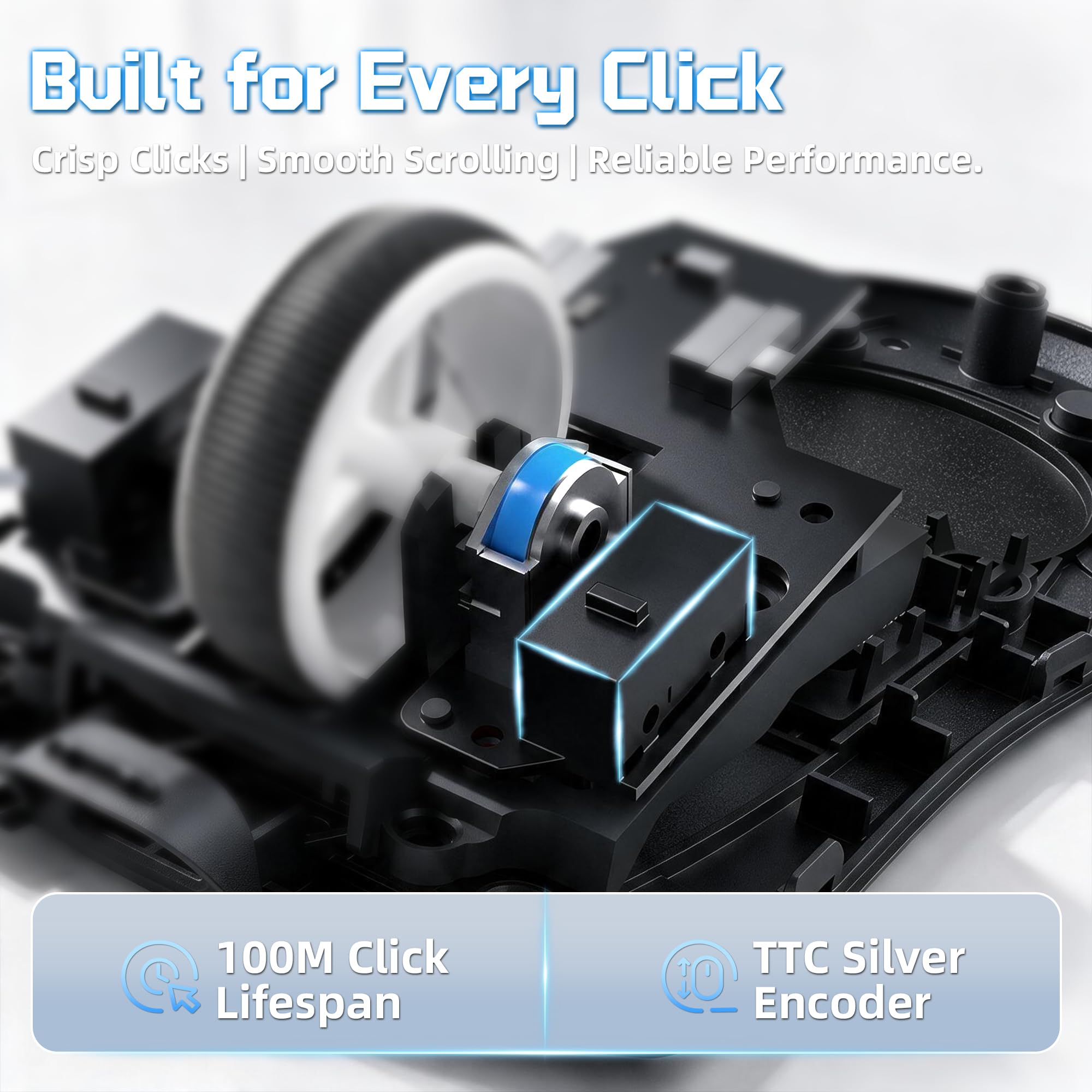 ATTACK SHARK X11 Pro V2 Souris Gaming sans Fil avec Dock TFT, Blanc A