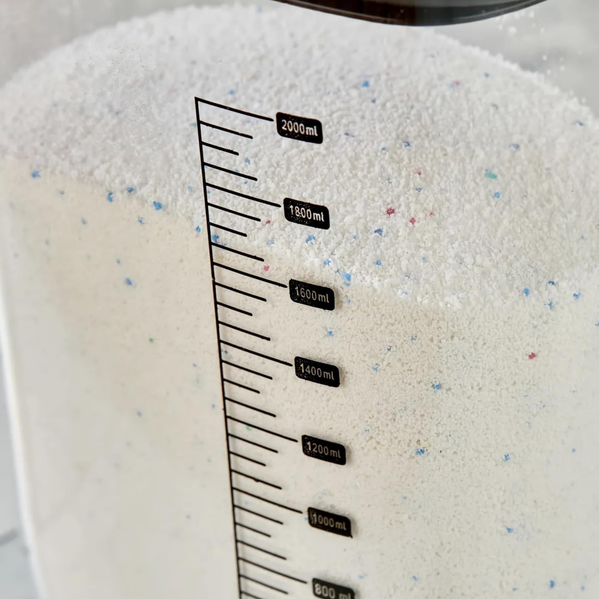 Hava Geçirmez Vakumlu Deterjan Saklama Kabı - Kendinden Ölçekli Vakum Kapaklı Deterjanlık 2100 ml