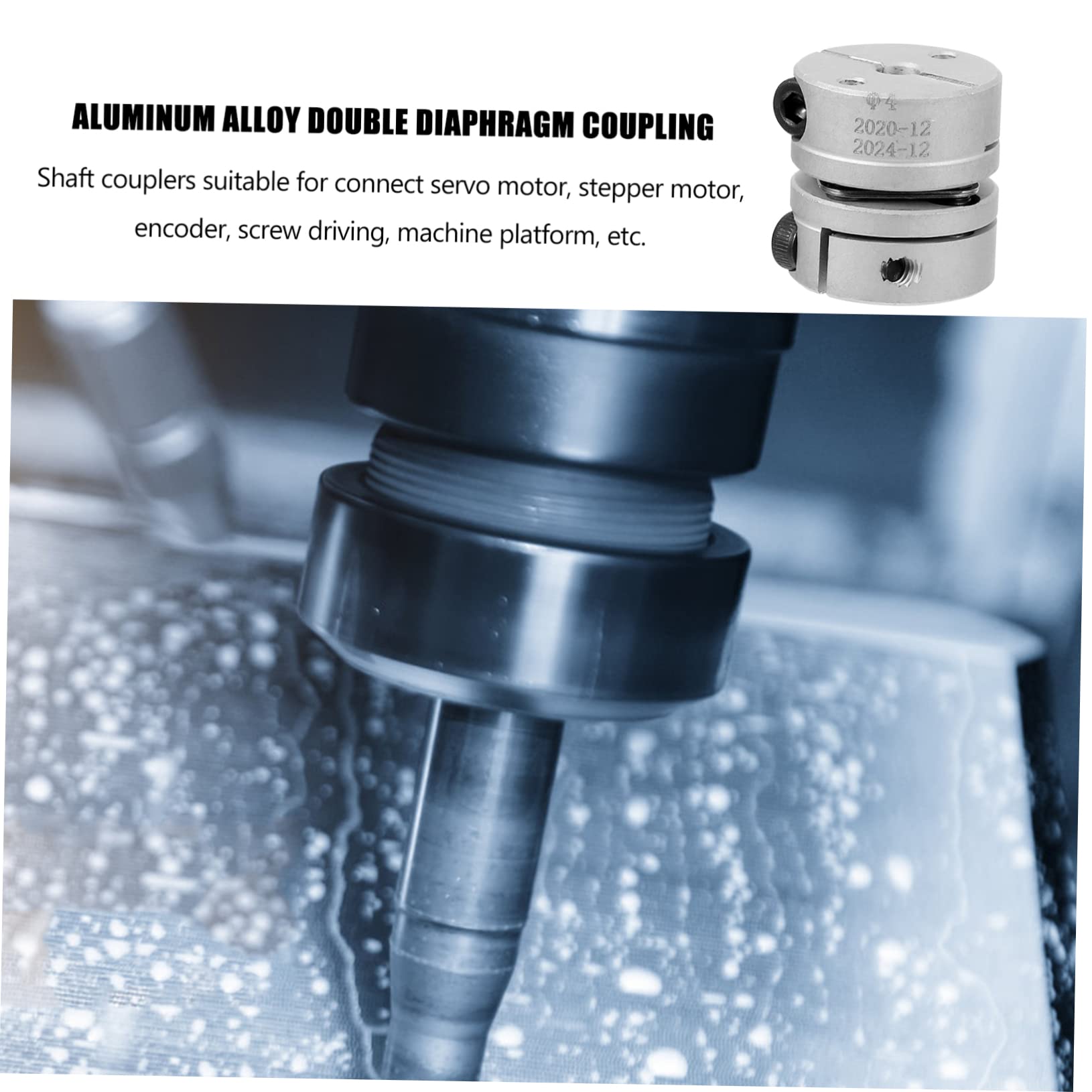 NAMOARLY Motor Shaft Coupler Connector Aluminum Alloy Joint for Clamp-Style Mount Absorption