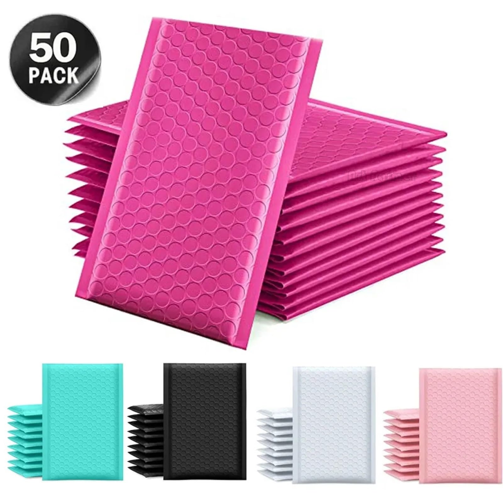 Koperty bąbelkowe, torby pocztowe, 50 szt. kopert do toreb wysyłkowych, kopert wyściełanych do pakowania, uszczelnienia, wyściółki do wysyłki(Light Pink,11 * 15cm)