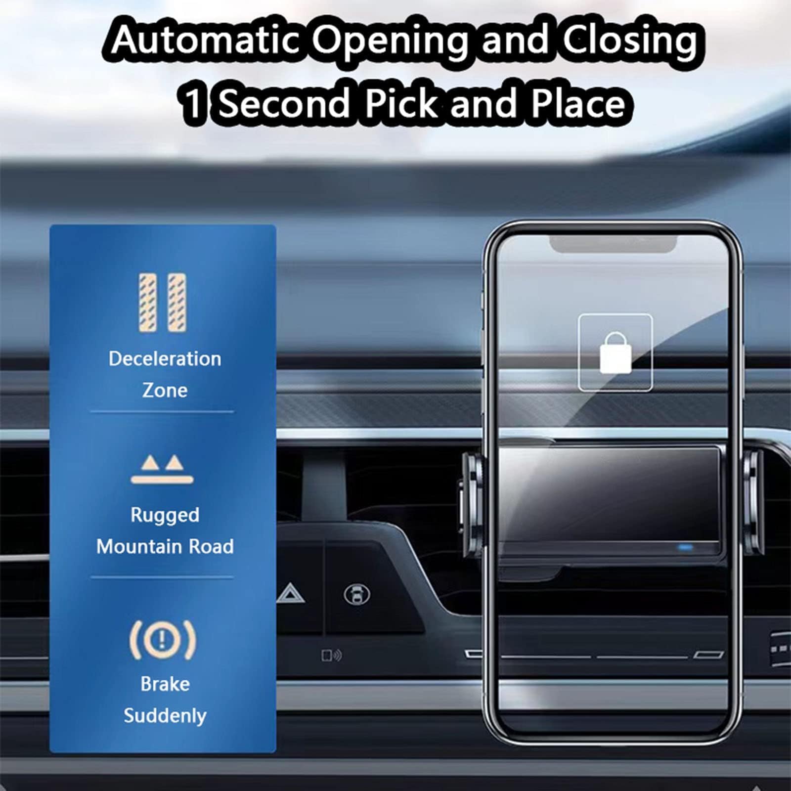Porta Cellulare Auto per Suzuki Vitara Across Ciaz Wagon R Alto SX4 Liana, 360° Regolabile Porta Telefono Auto, Supporto Cellulare Auto, Bocchette di Aerazione Supporto Smartphone