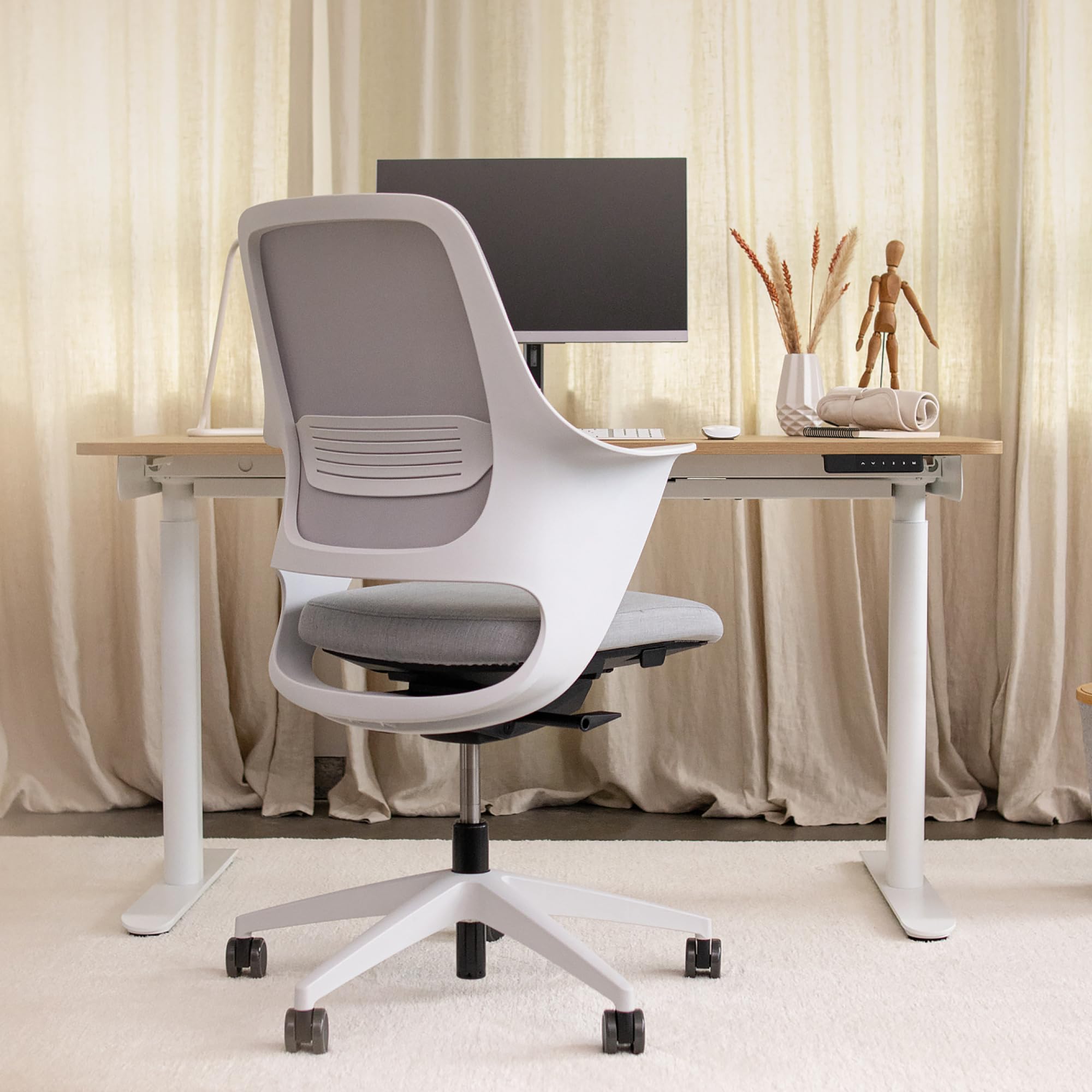 Ergotopia Desktopia One höhenverstellbarer Schreibtisch | elektrischer Schreibtisch höhenverstellbar | Bürotisch höhenverstellbar, Verstellbarer Tisch TÜV-geprüft, 7 Jahre Garantie 160x80 cm