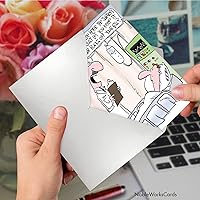 Vista 5 de NobleWorks - Funny Get Well Greeting Card with 5 x 7 Inch Envelope (1 Card) Sponge Surgery C6081GWG