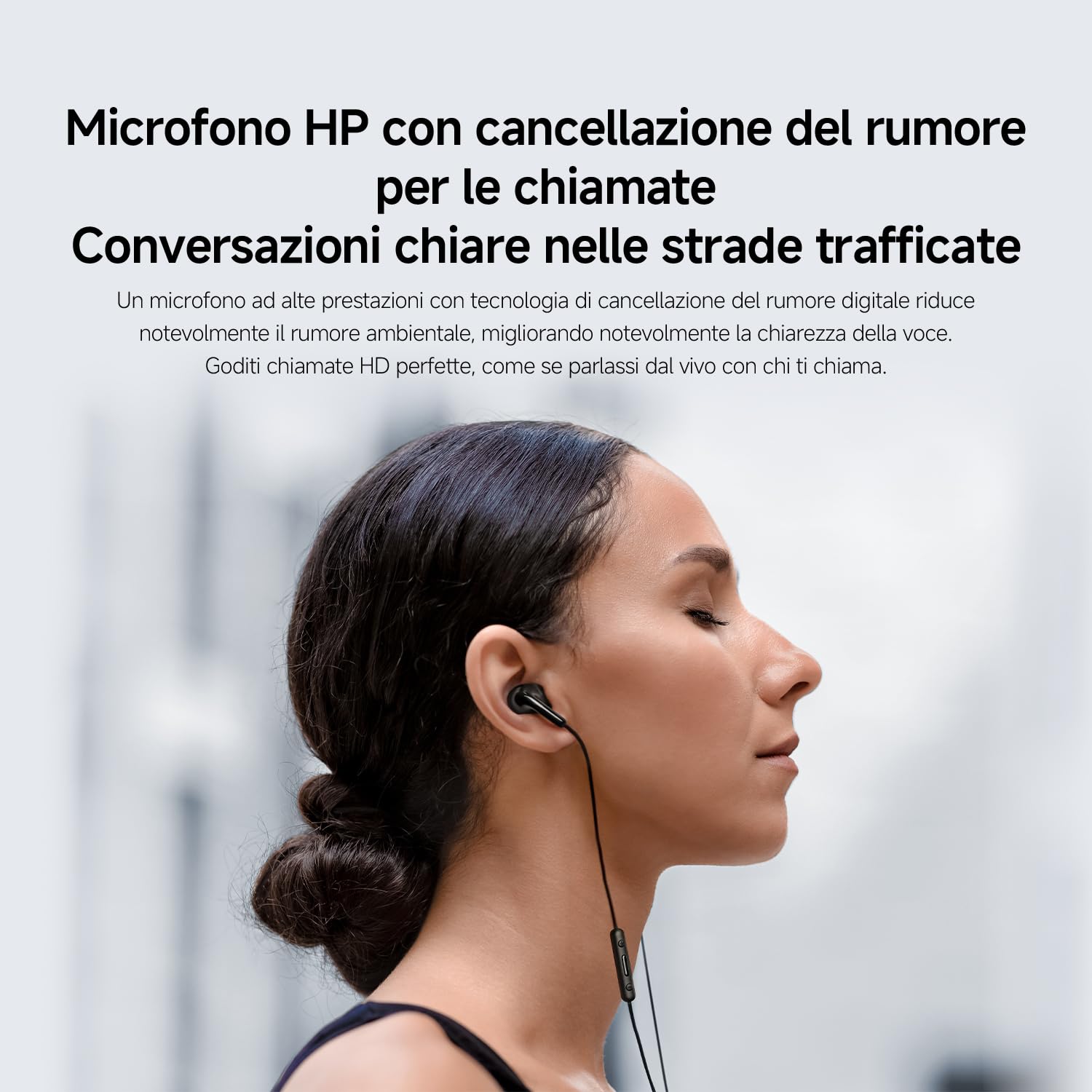 XIAOMI Auricolari Type-C Cuffie Driver 12.4mm Microfono HD IP54 Bianco