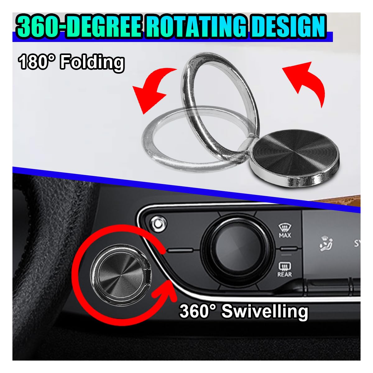 Sunglass Holder for Car Dash Metal Auto Dashboard Eyeglass Holder Hook Universal Vehicle Interior Hanger Accessories for Car — view 4