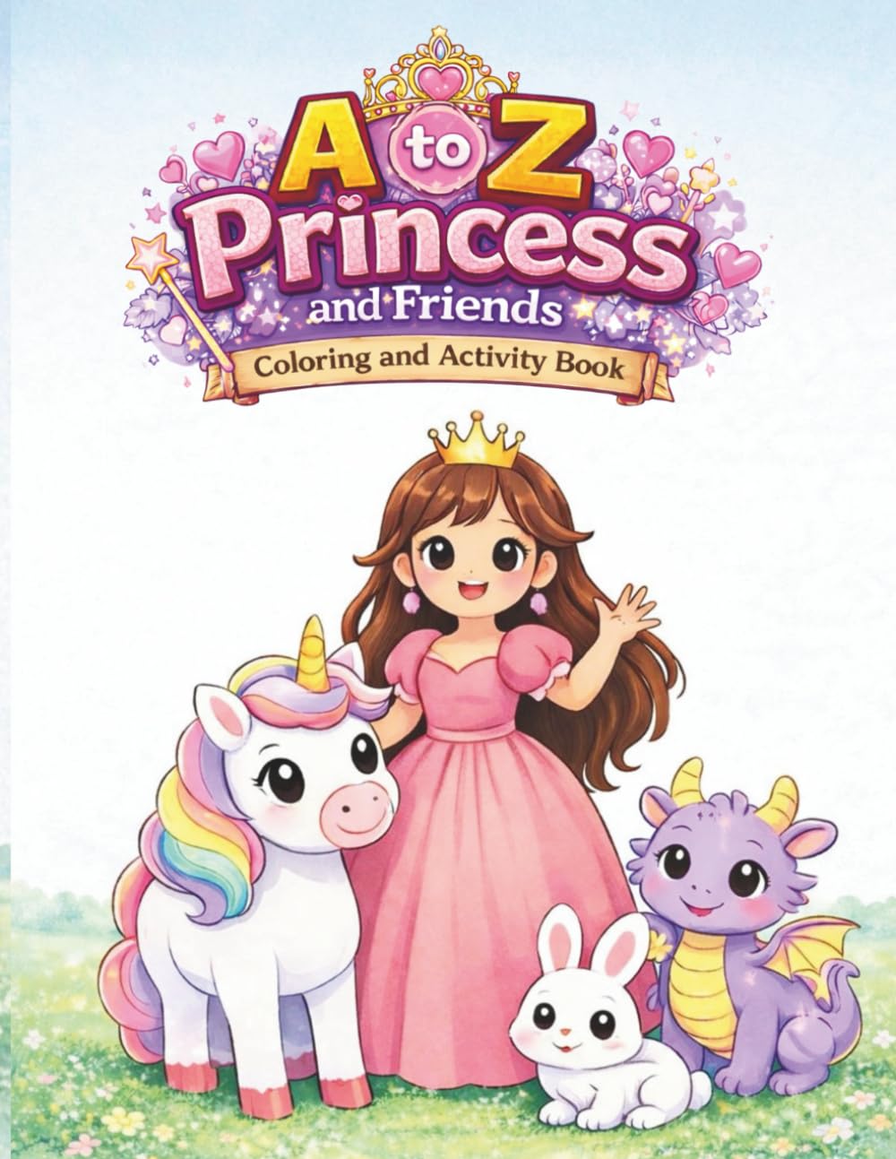 A to Z Princess and Friends: Coloring and Activity Book (The A to Z Adventure Coloring Series)