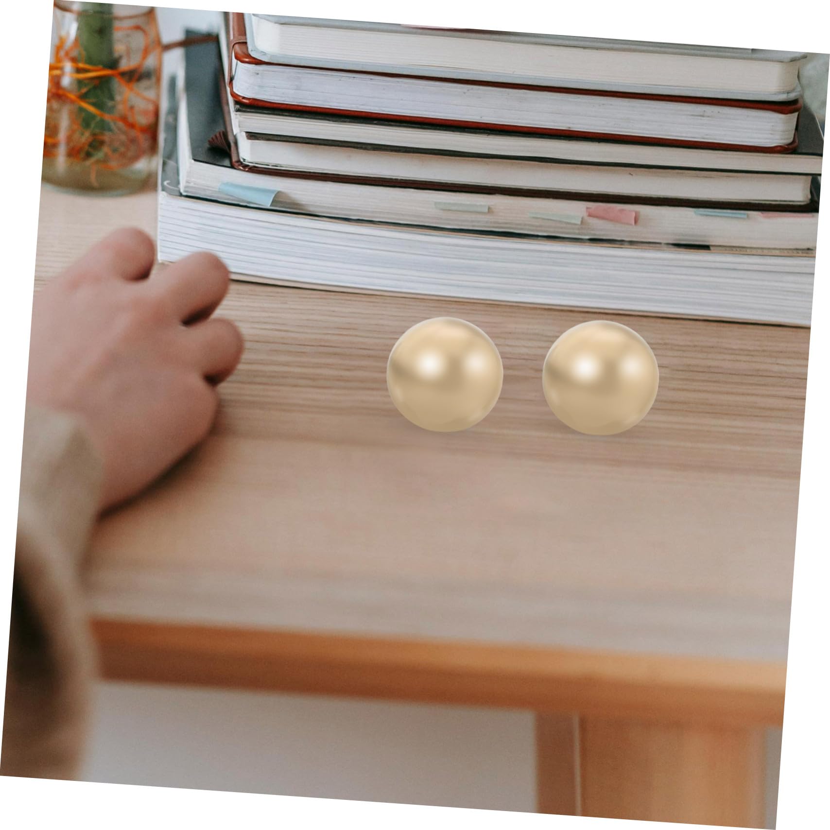 Bolas de Masaje de Manos de Metal Latón Liso 2 Unidades Pelota Pequeña para Fitness y Relajación Ejercicios de Dedos Terapia Antiestrés para Personas Mayores