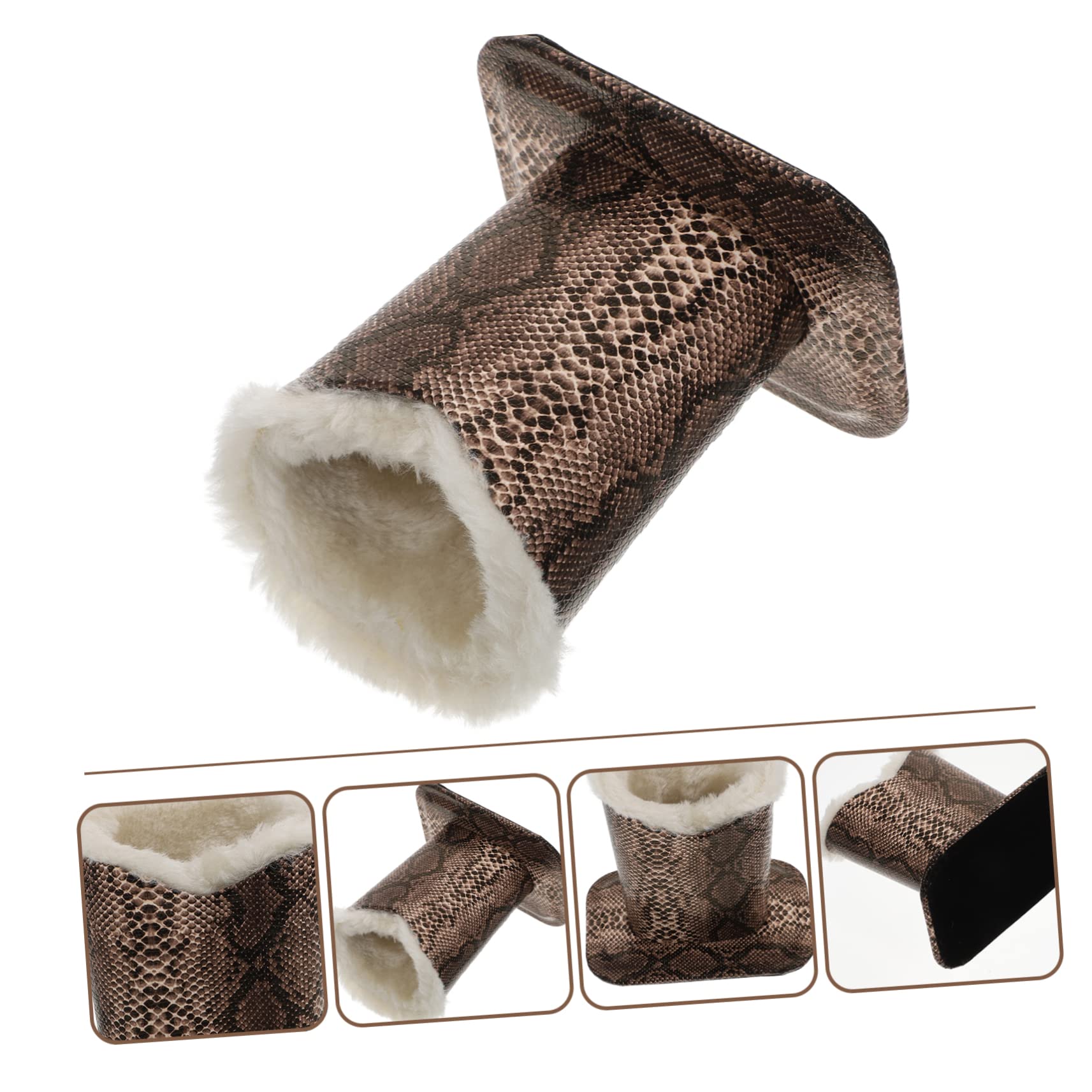 ULTECHNOVO 4pezzi Portaocchiali Peluche Elegante Con Design Aperto Organizer Per Occhiali Da Tavolo Per Casa e Ufficio Per Mantenere Tuo Spazio Ordinato e Pulito