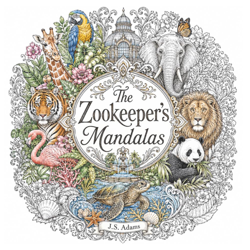 The Zookeeper's Mandalas: 50 Intricate Woodland Mandalas Inspired by Vintage Botanical Illustrations