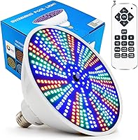 2025 Upgraded 50W RGB LED Pool Light Bulb with Remote Control - Color Changing Replacement for Pentair Hayward Inground Pools (120V)