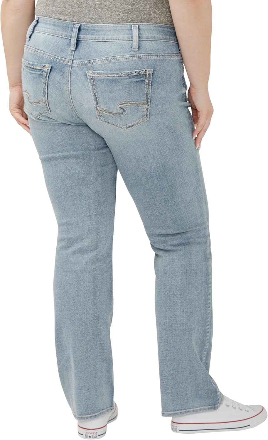 Silver Jeans Co. Women’s Plus Size Suki Mid Rise Slim Bootcut Jeans