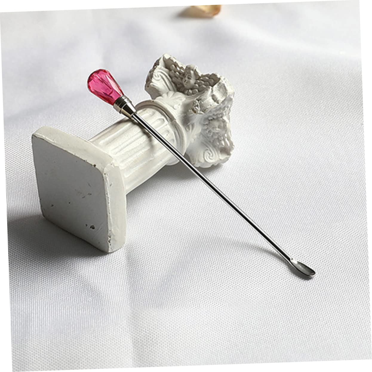 Wax Seal Melting Spoon & Stirring Rods - 2 Piece Crystal Shaped Wax Seal Supplies