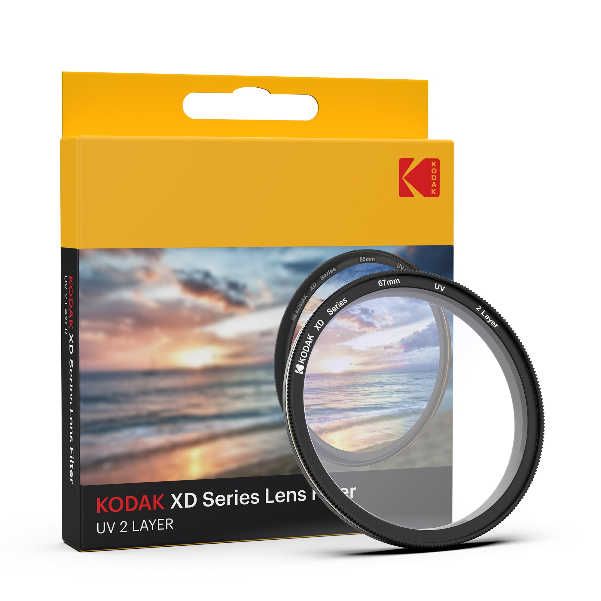 KODAK 67mm UV XD Camera Lens Filter|2 Layer Anti-Reflective Coating for DSLR Camera Lens Protection from UV Rays, Dust & Scratches|Aluminum Lens Ring|Black