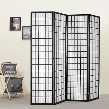 Amazon.com: FDW Room Divider 4 Panel Oriental Shoji Screen