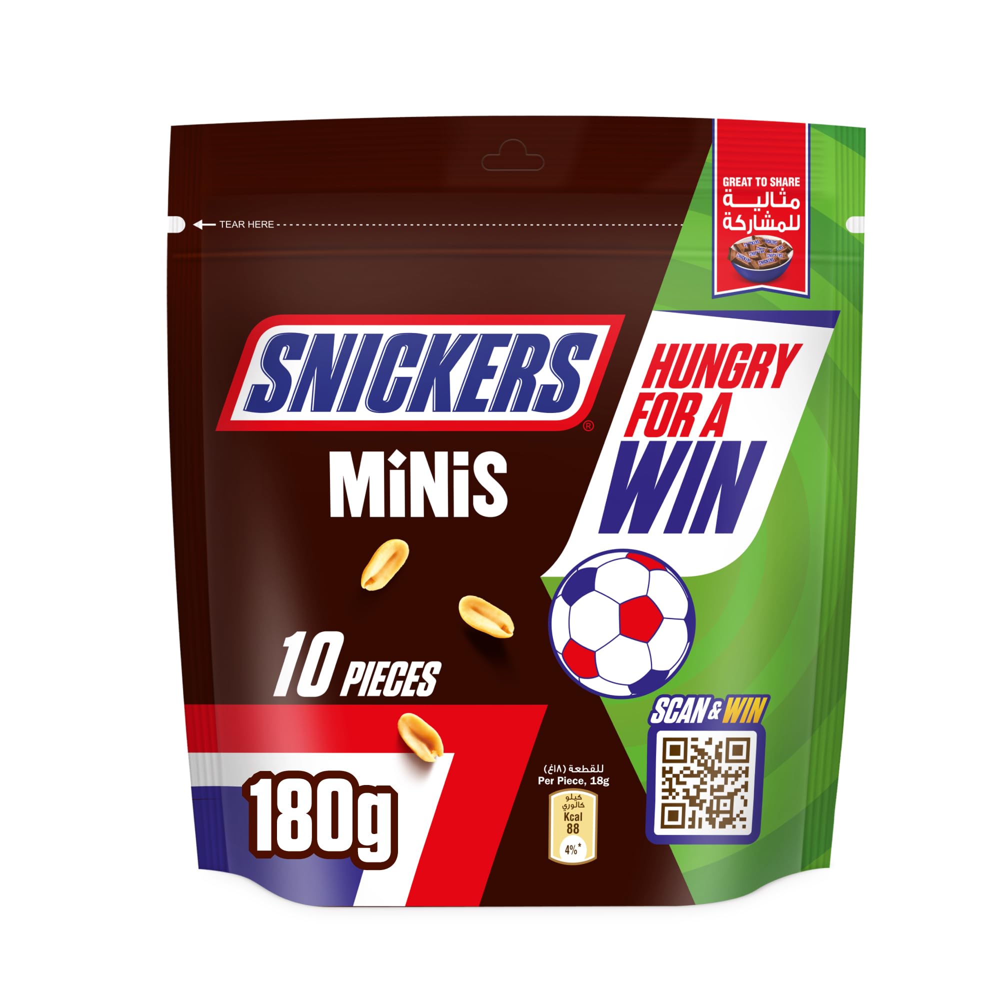 Snickers Minis Chocolate 10pcs 180 g
