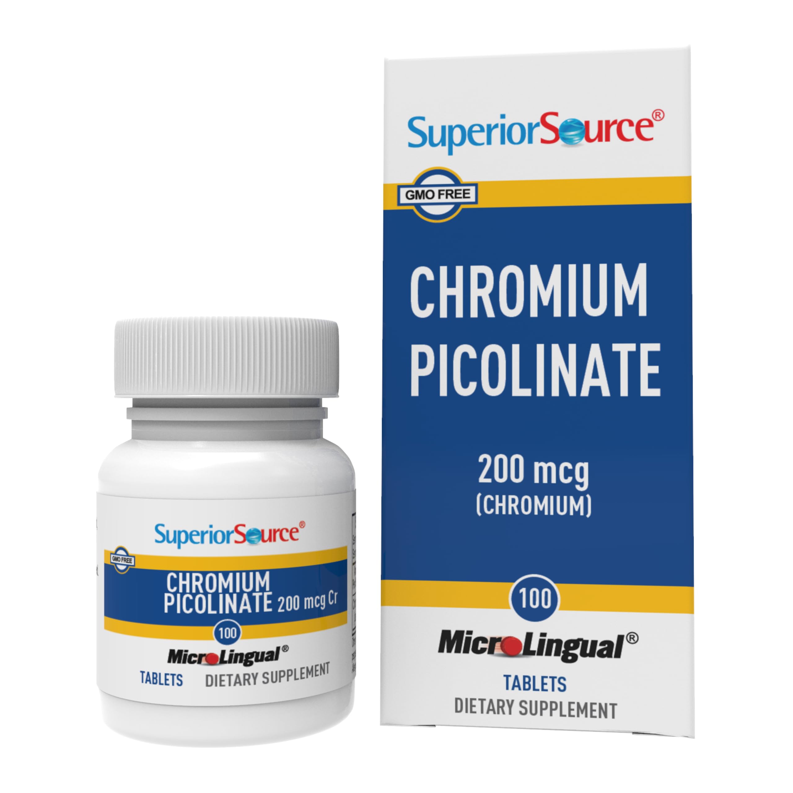 Superior SourceChromium Picolinate Instant Dissolve 200 Mcg. 100 Tablets
