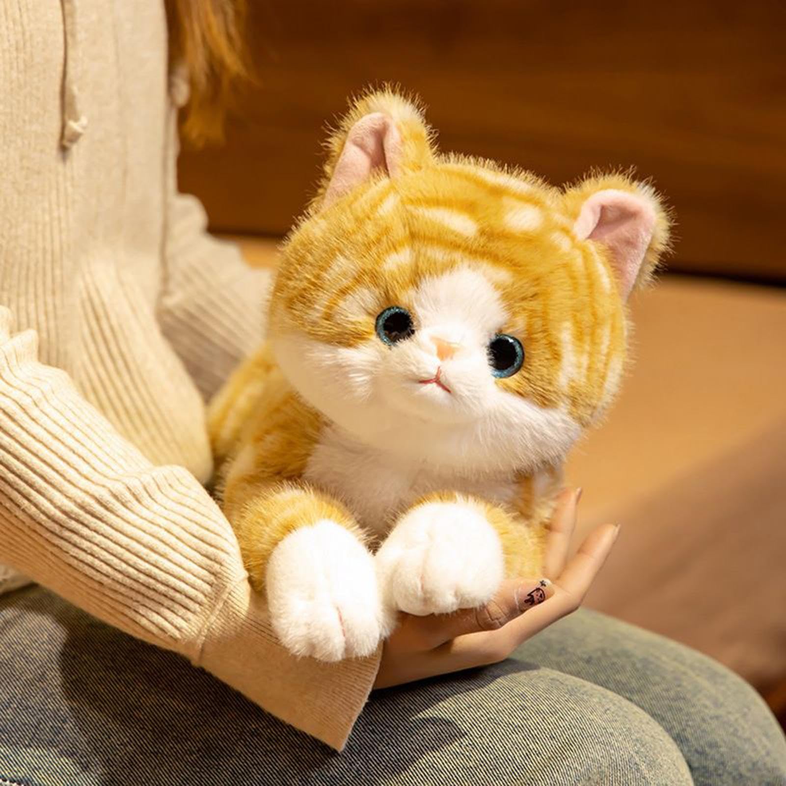 Peluche Gato De 50 Cm Suave Y Realista | Alivio De Estrés Y Soporte Ergonómico | Regalo Para Niños