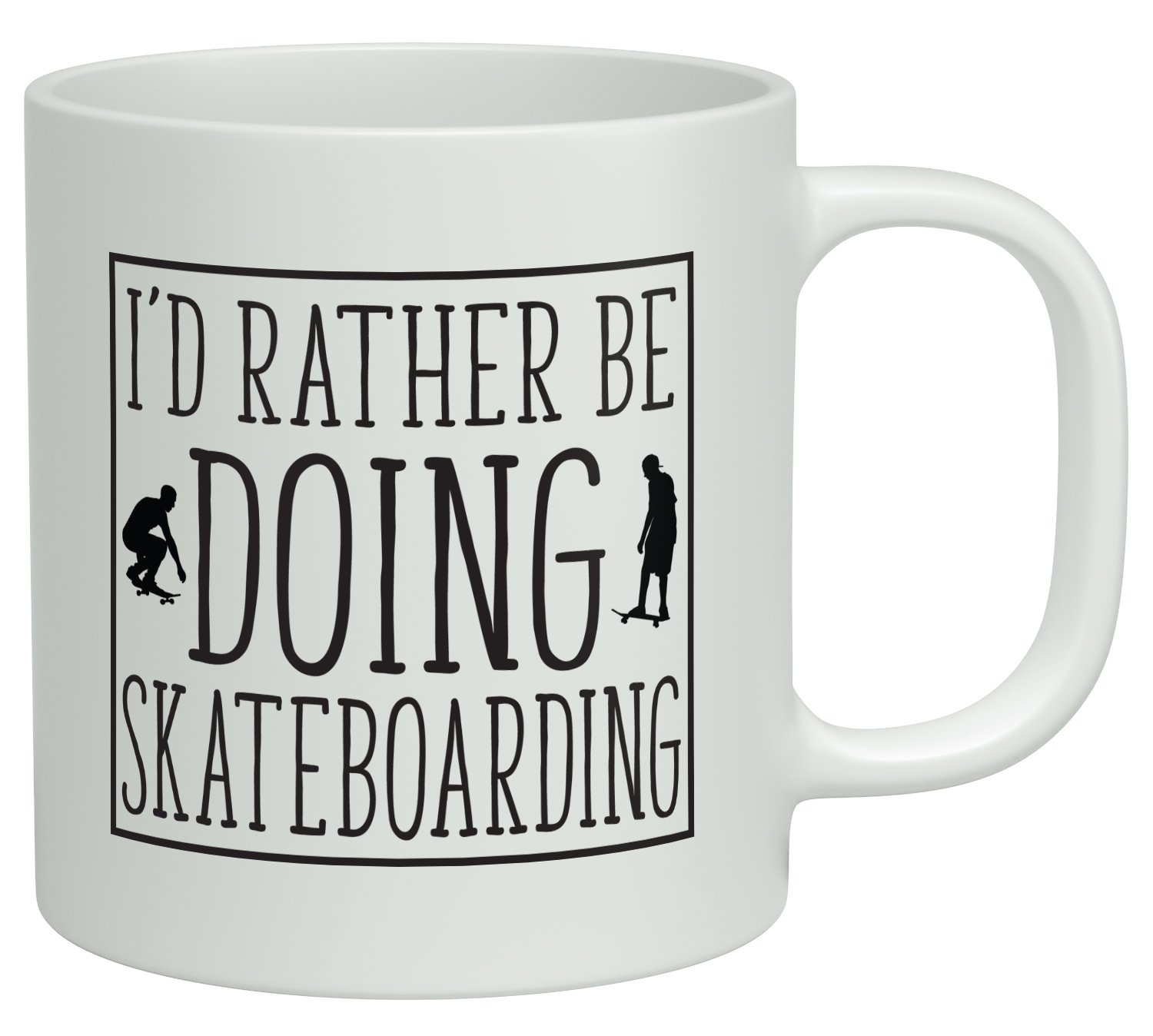 Shopagift White I'd Rather Be Doing Skateboarding Skate 10Oz Novelty Gift Mug Cup