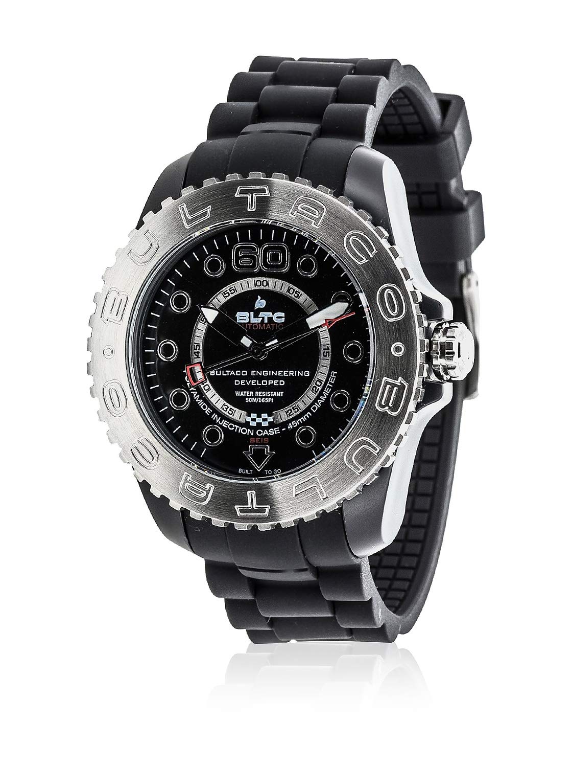 BLPB45A-CB2 - Reloj con Correa de Nylon para Hombre, Color Blanco/Gris