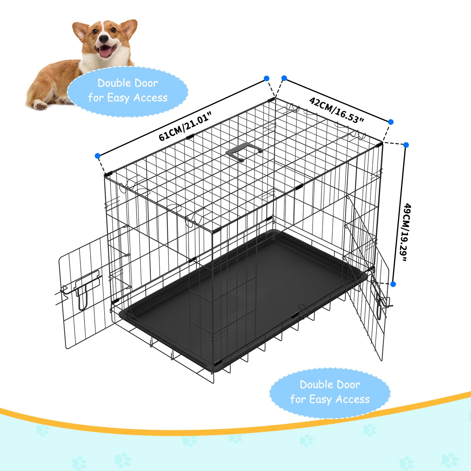 Großes Hundebett Mit Flauschigem Kunstfell – 61x45x8,1 Cm, Selbstwärmend, Rutschfest, Für Hunde Und Katzen Bis 27 Kg