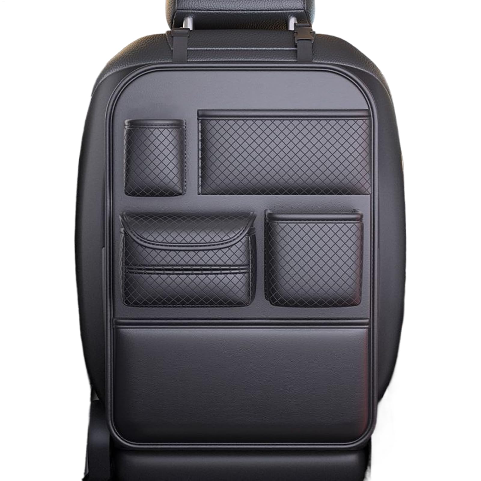 Organizzatore Per Sedile Posteriore 'Auto Portaoggetti Retro Auto con | Tasche Regolabili Risparmio Spazio per Bottiglia d'Acqua e Occhiali da Sole