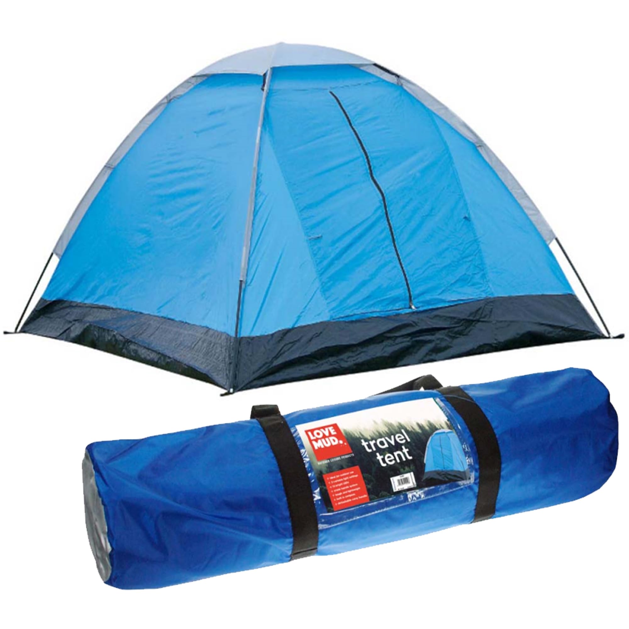Camping Tent 2 Person Windproof & Waterproof Outdoor Tent Easy Set Up Ideal For Outdoor, Backpacking, Garden & Camping