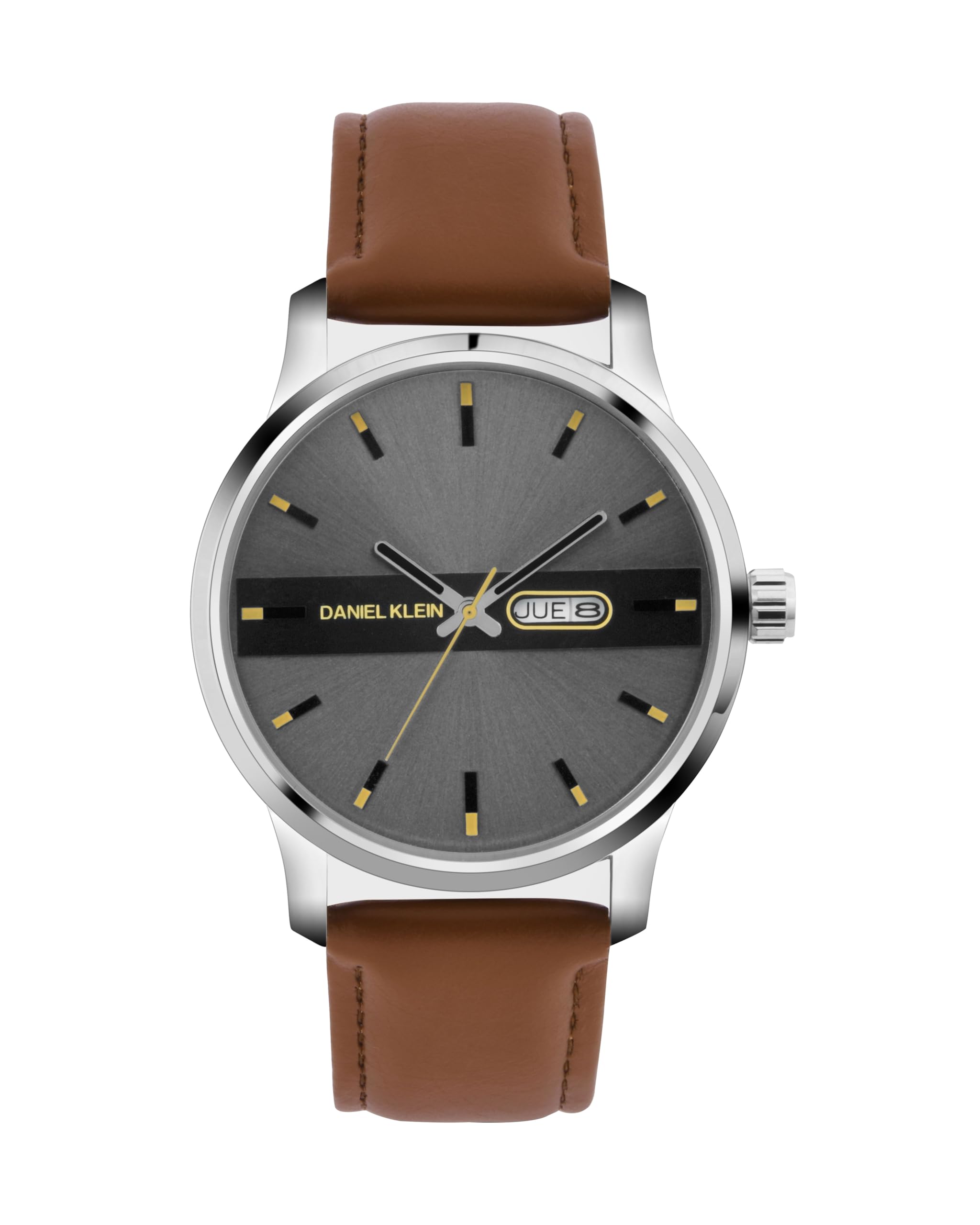 Tan Brown Leather Strap Day Dated Men Watch - DK.1.14024-1 (B0DH86YNCK) Amazon Price History, Amazon Price Tracker