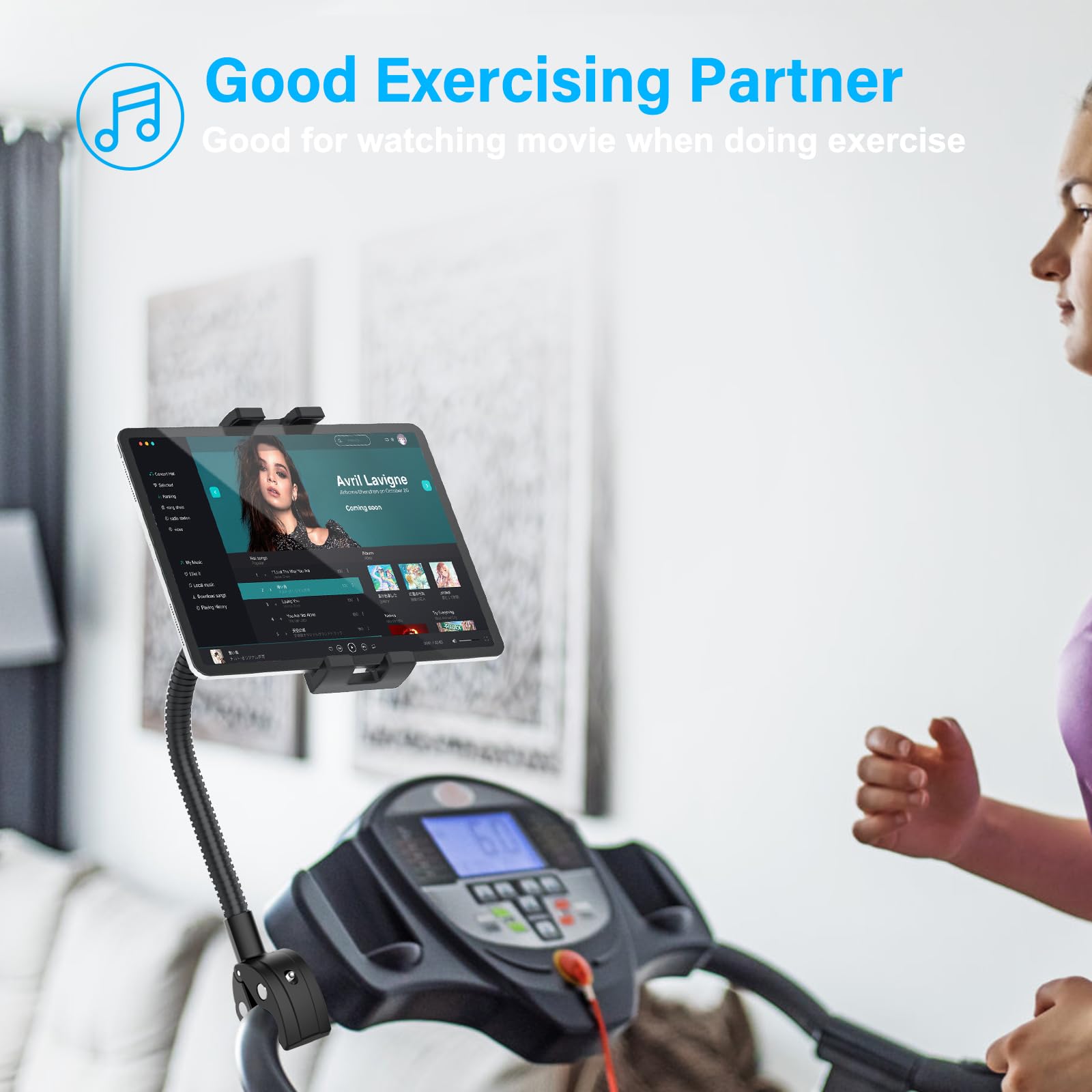 Supporto Tablet per Passeggino Sedia a Rotelle Barca Bicicletta a Collo Oca, Palo Tubo Manubrio Supporto Tablet per iPad Mini Air Pro, Galaxy Tab, Kindle, Fire, Telefono, 4-13"