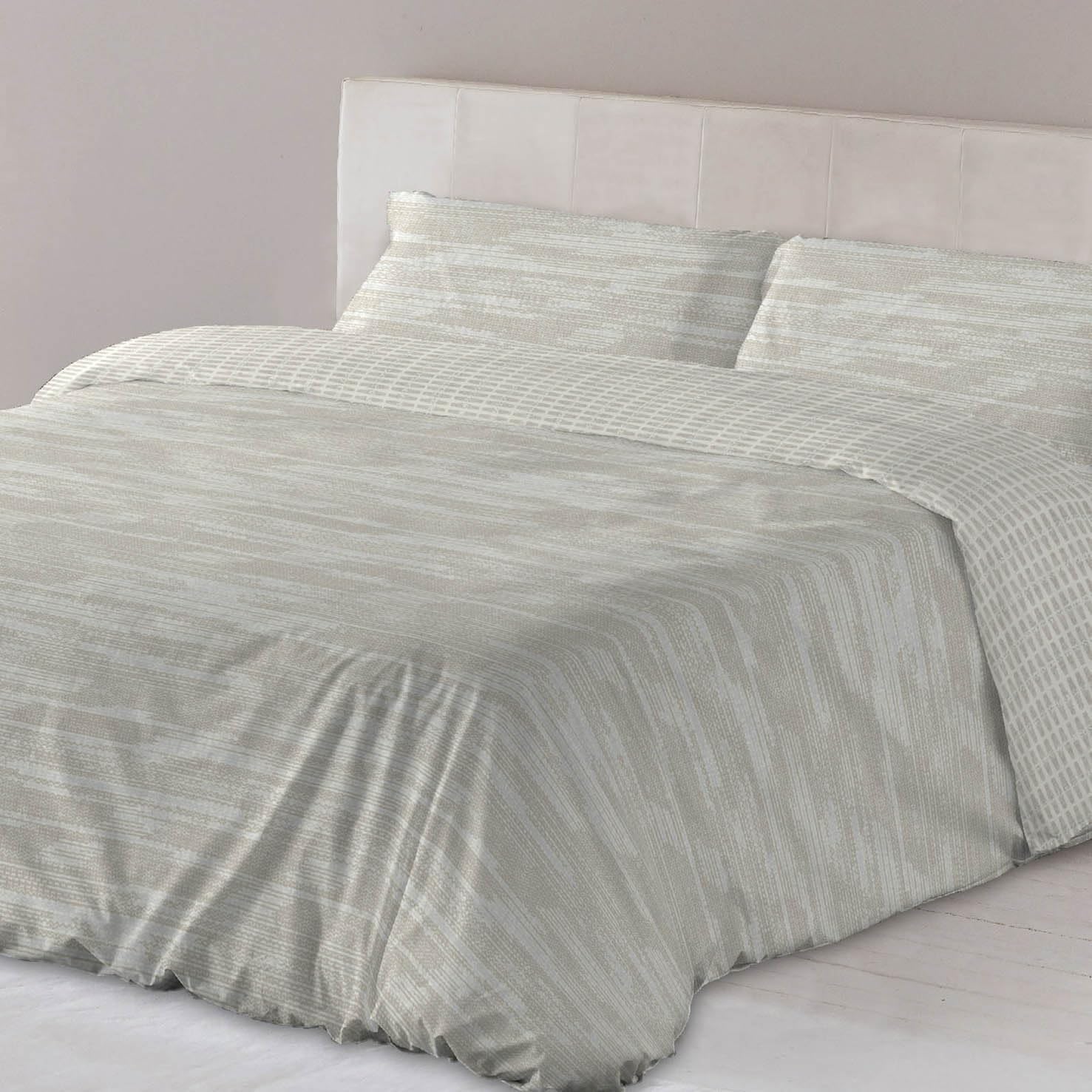 LEBENGOOD Funda Nórdica Cama 180, con 1 Fundas Almohada, Funda de Edredón 180x190/200, Estampada, Reversible, Colcha Sábana,Nordicos Invierno, Juego de Ropa Cama (Motted Arena 180)