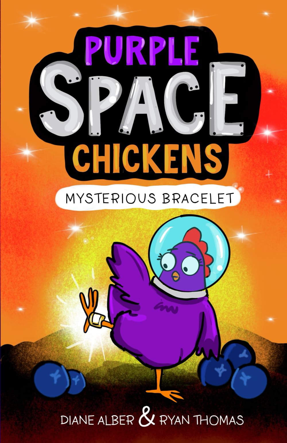 Purple Space Chickens: Mysterious Bracelet (Purple Space Chickens Funny Illustrated Chapter Book for Ages 7-11)