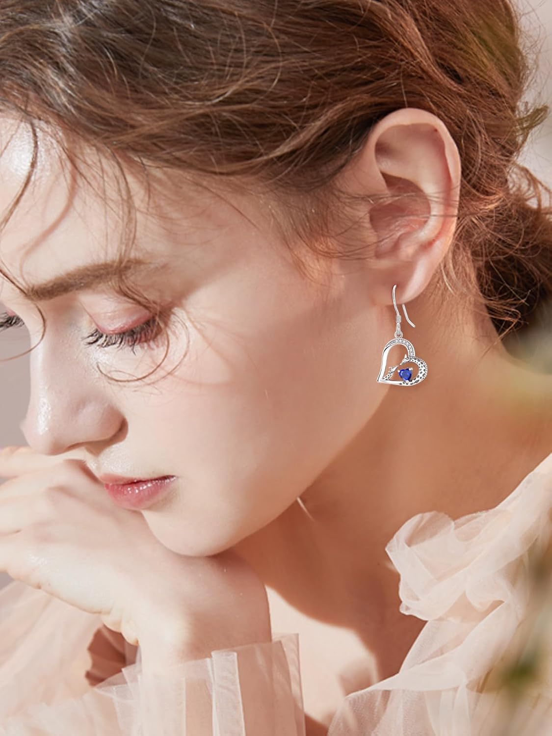 TANGPOET Giraffe Dangle Drop Earrings Jewelry Gifts for Women Mom Her 925 Sterling Silver Hypoallergenic Earrings for Birthday Mothers Day Christmas