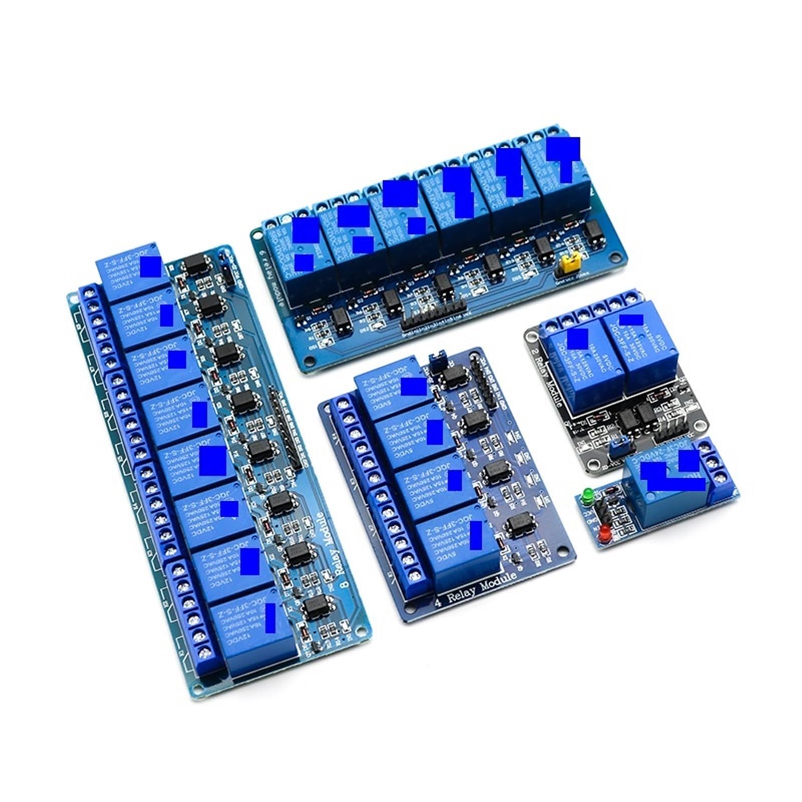 Modulo relè 5V 12V 24V con uscita relè optoaccoppiatore Modulo relè a 1, 2, 4, 6 e 8 vie for il controllo delle apparecchiature di automazione(5V,16Way)