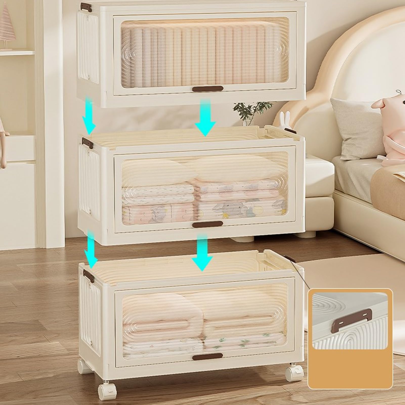 Armario, ropa de bebé, armario de almacenamiento, armario plegable, plástico, ropa de bebé, armario grande, armario para dormitorio, almacenamiento,