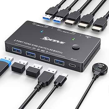 【開封済・未使用】KCEVE 8K対応 3ポート MSTハブ 1入力３出力 Amazon.co.jp: KCEVE 8K対応 3ポートMSTハブ 1入力3出力 DP1.4