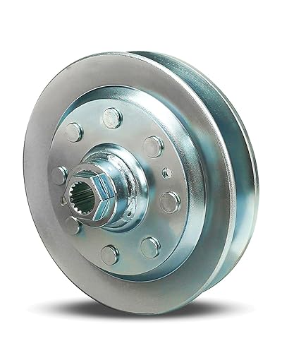 Polea de polea apta para tractor de cortacésped John Deere GT225 GT235 GT235E GT245 GX255, polea tensora de transmisión reemplaza AM124055