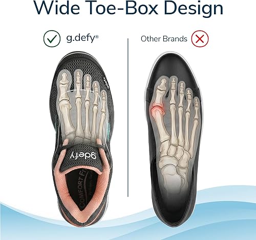 Miniatura 6 de Zapato ortopédico para mujer G-DEFY Mighty Walk Tecnología VersoShock para el dolor asociado con la carrera Permanencia de pie prolongada Soporte