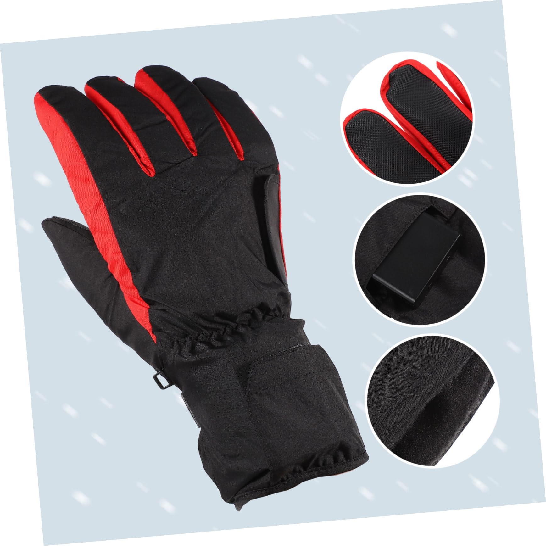 1paio Guanti Riscaldati Impermeabili Per Inverno Guanti Termici Per Ciclismo e Attività Outdoor Senza Batteria
