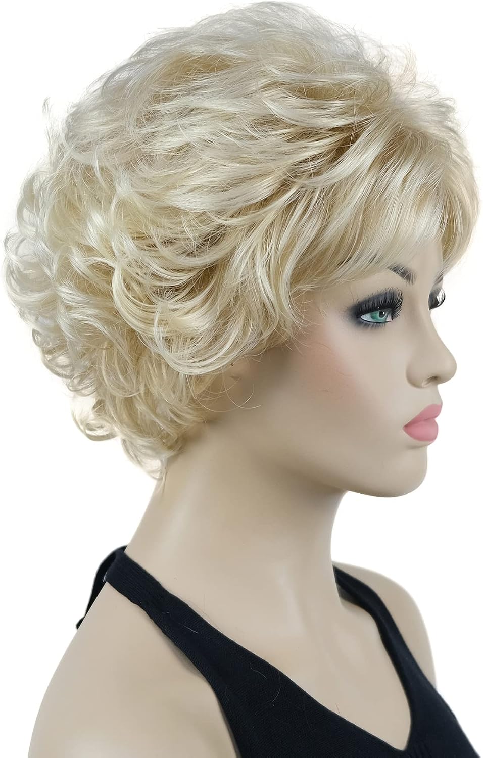 Lydell 8" Short Curly Women Wigs Soft Shaggy Layered Classic Cap Full Synthetic Wigs (24BT613) - Image 5