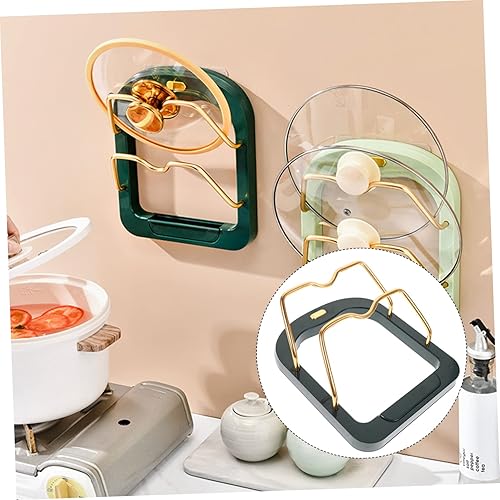 Miniatura 6 de Housoutil Estante de tapa para sartén, almacenamiento de utensilios para hornear, organizador de tapas de ollas, soporte de tapa de ollas,