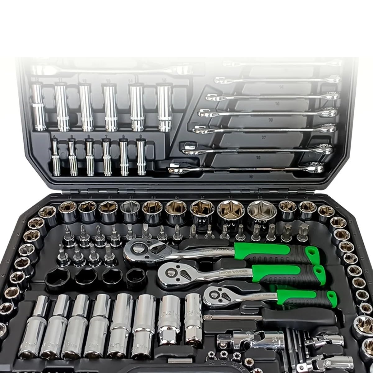 150/46 szt. Zestaw narzędzi do naprawy mechanicznej samochodów, wielofunkcyjny z nasadką, zestawem kluczy Zestaw przedłużek(46pcs)