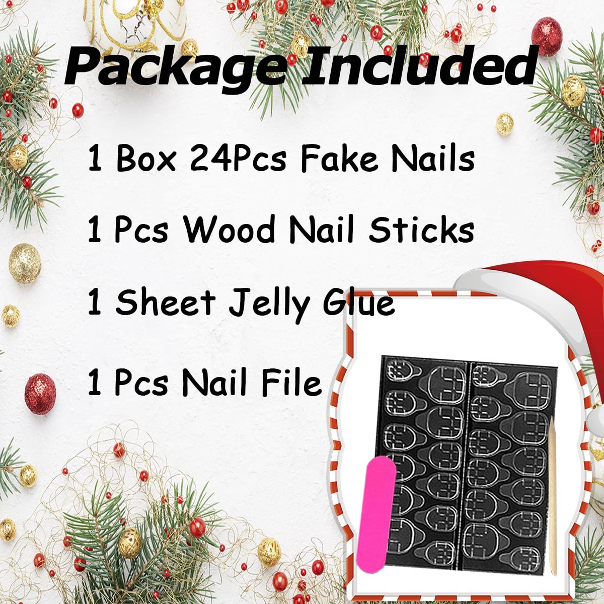 24Pcs White French Tip Press on Nails Medium Almond Fake Nails with 3D Cute Bow Rhinestones Designs Glossy Full Cover Nude Pink Stick on Nails Bow False Nails for Women Acrylic Manicure Decorations