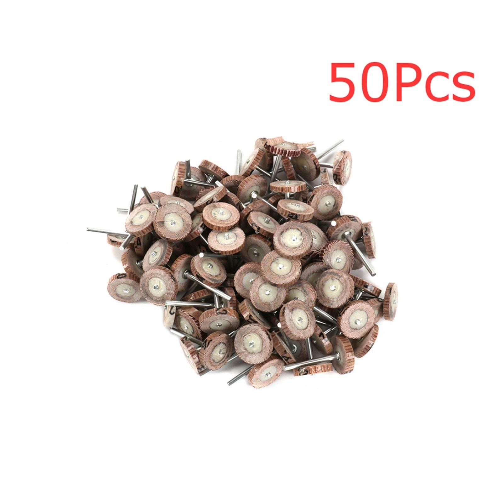 Mola, 50 Pezzi 20X4Mm Ruote Lamellari in Carta Vetrata Punta Montata Testa Abrasiva T Utensili Rotanti per Lucidatura/a/320
