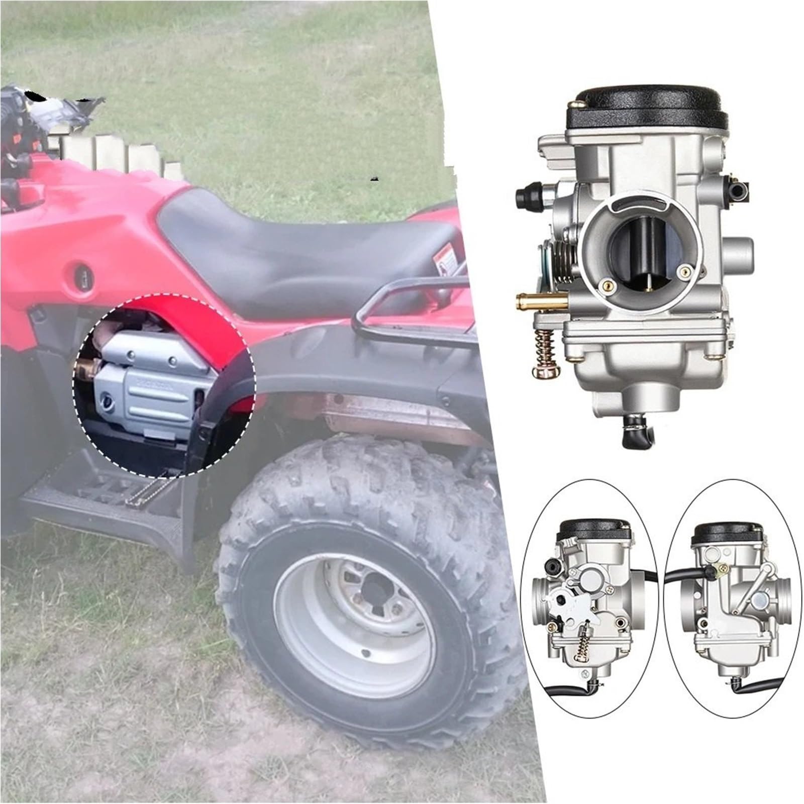 Zestaw Naprawczy Gaźnika Gaźnik pasuje do MV30 Roketa ATV-10 JIANSHE 250 JS250 BAJA WD250U Trail Jet Moto Tank 250CC