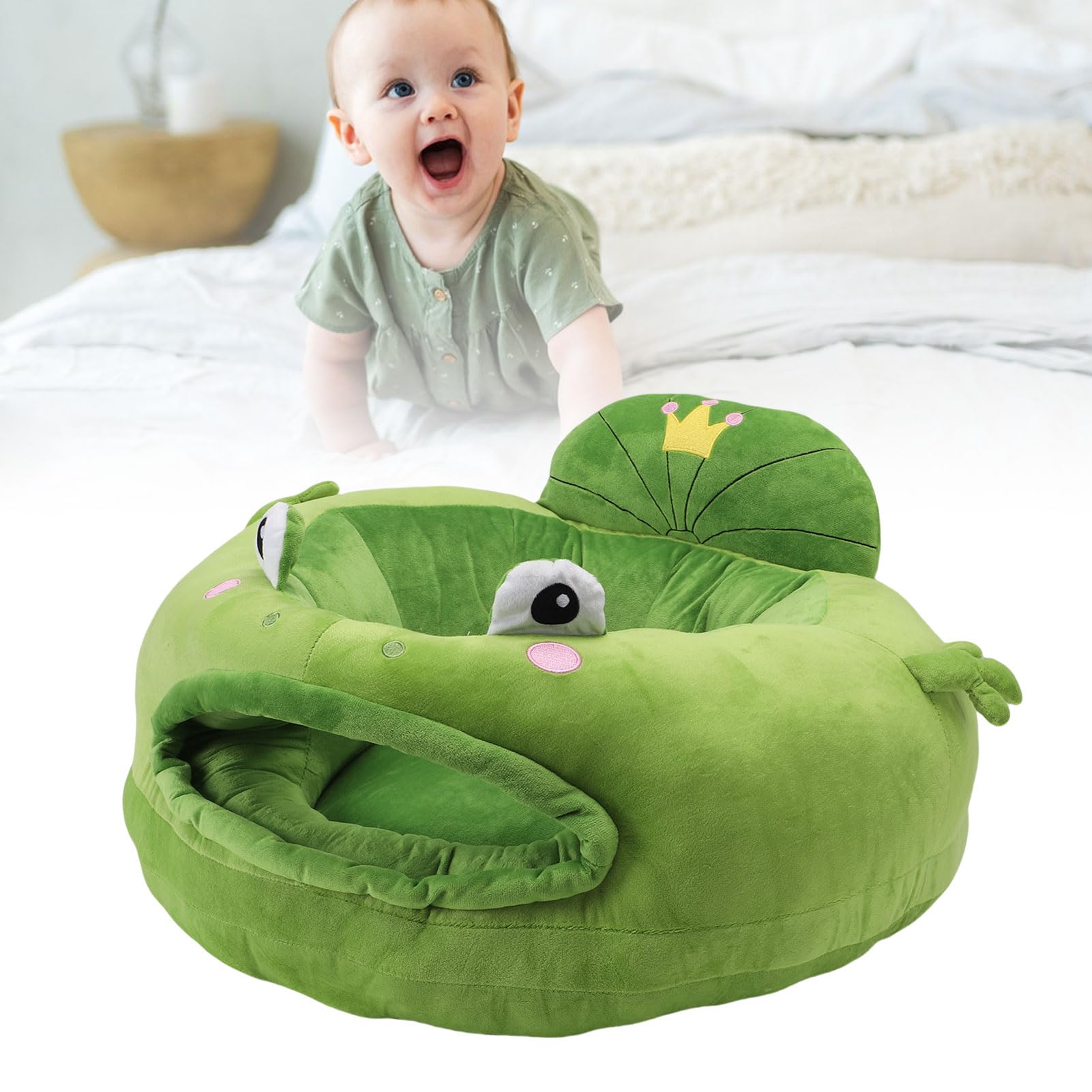 Divano per bambini in peluche, ideale per neonati, morbido sedile di supporto, 45 x 60 cm, per giocare (stile 2)